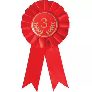 Red, White & Blue Sports Award Ribbons, 4in, 3ct