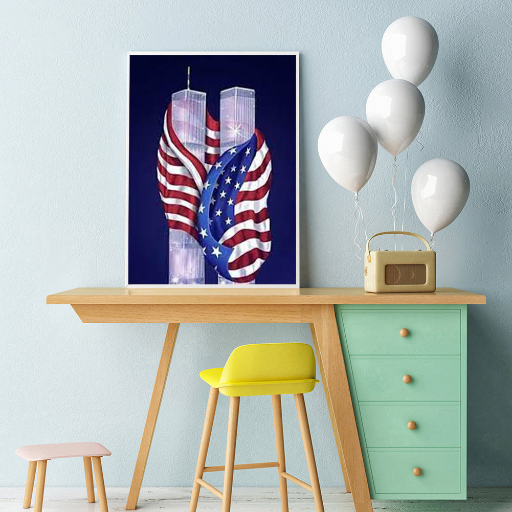 Diamond Painting-DIY Full Round Drill Flag