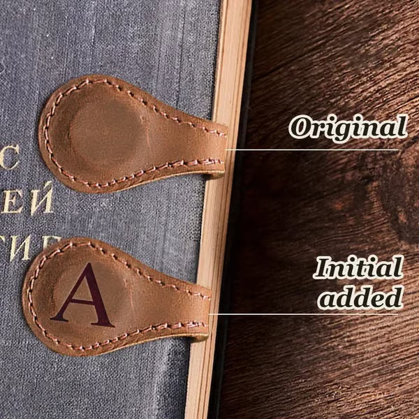 🔥Magnetic Leather Bookmark