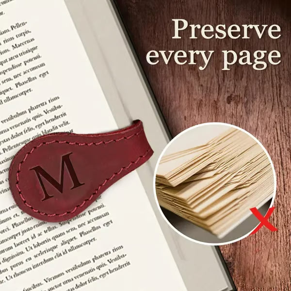 🔥Magnetic Leather Bookmark