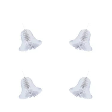 Mini Honeycomb Wedding Bells 4ct