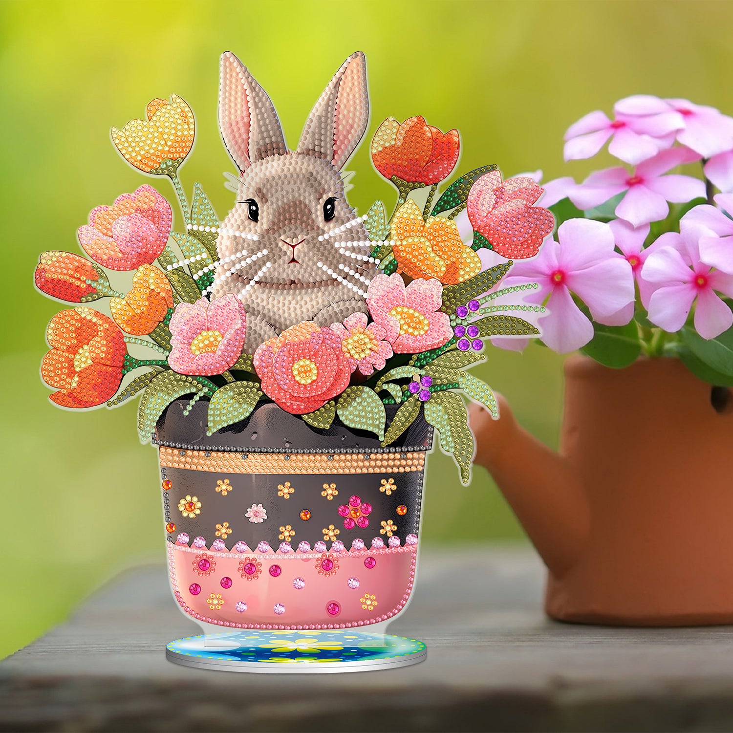 Diamond Painting Acrylic Easter Eggs Rabbit Desktop Ornaments Kit