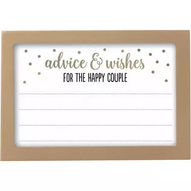 Advice & Wishes Wedding Guest Keepsake Frame, 6.5in x 4.5in