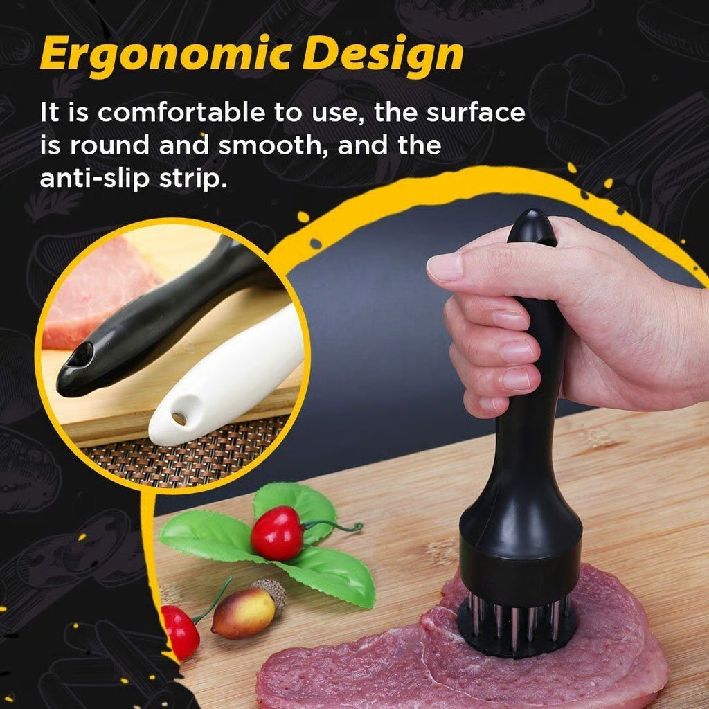 鉂勶Stainless Steel Meat Tenderizer Needle 21 Pin Steak BBQ Kitchen Cooking Tool