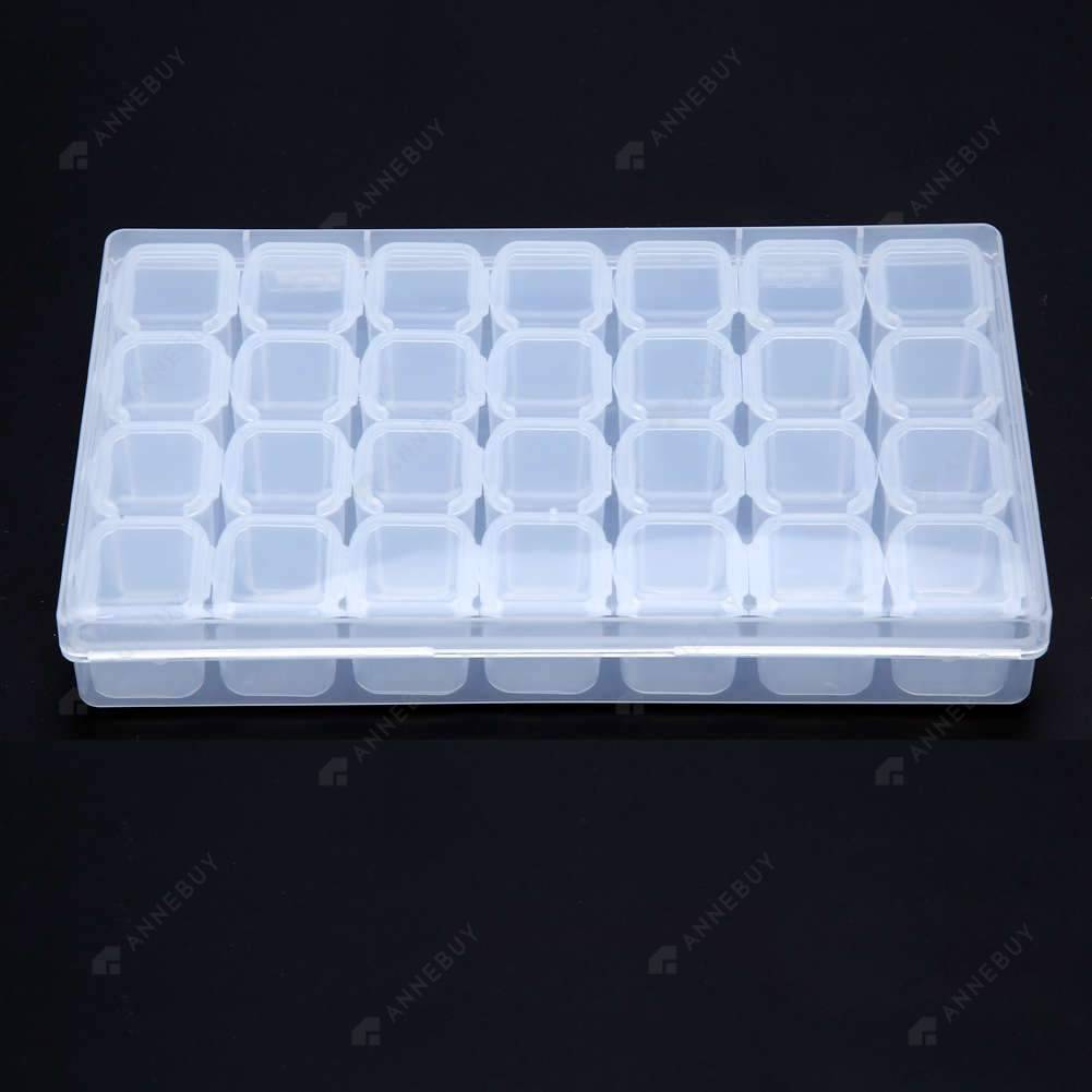 Drill Storage Box-Plastic 28 Slots Fashion Drill Storage Box