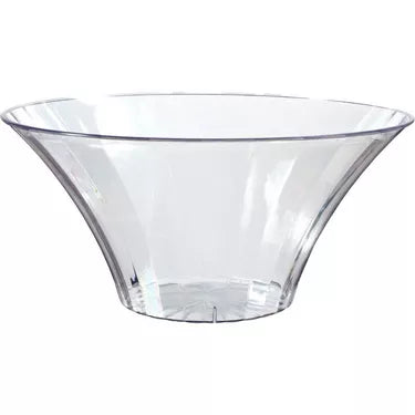 Large Clear Plastic Flared Bowl