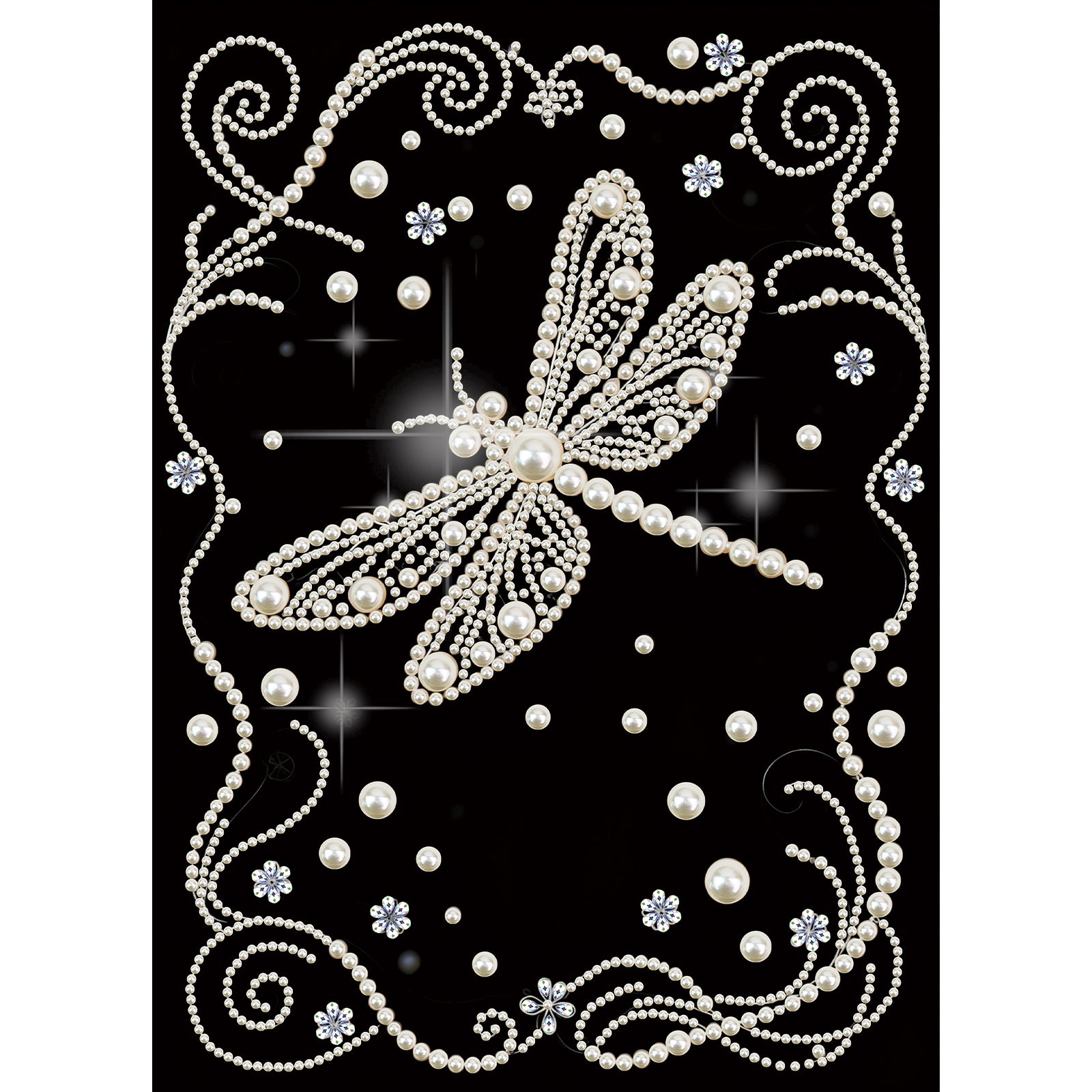Diamond Painting-DIY Special Shaped Drill Pearl Painting Dragonfly(30x40cm)