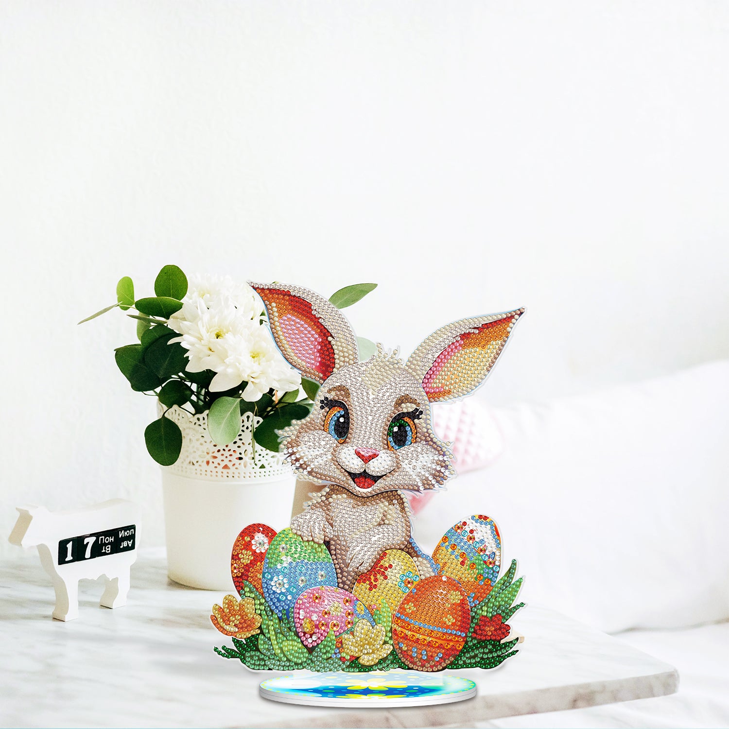 Diamond Painting Acrylic Easter Eggs Rabbit Desktop Ornaments Kit