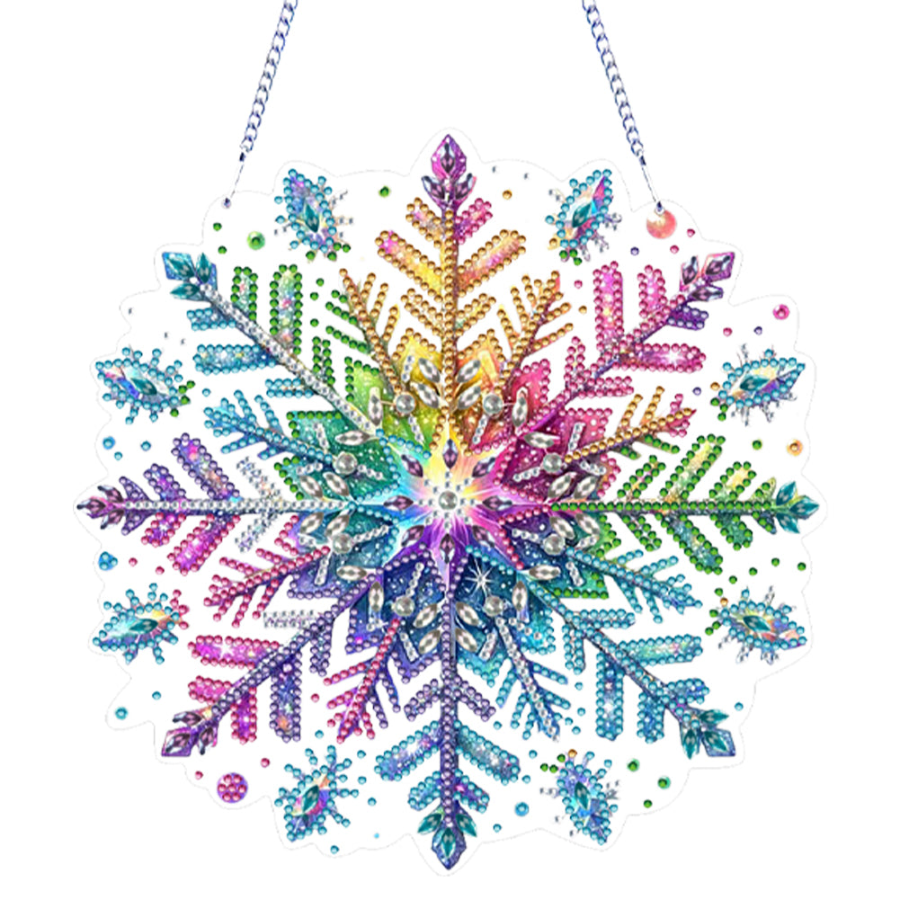 Diamond Painting 2D Flat Winter Snowflake Wall Door Decor