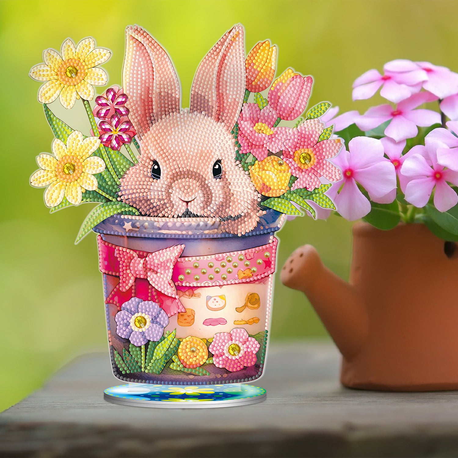 Diamond Painting Acrylic Easter Eggs Rabbit Desktop Ornaments Kit