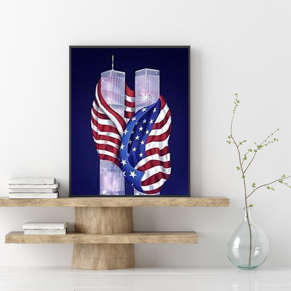 Diamond Painting-DIY Full Round Drill Flag