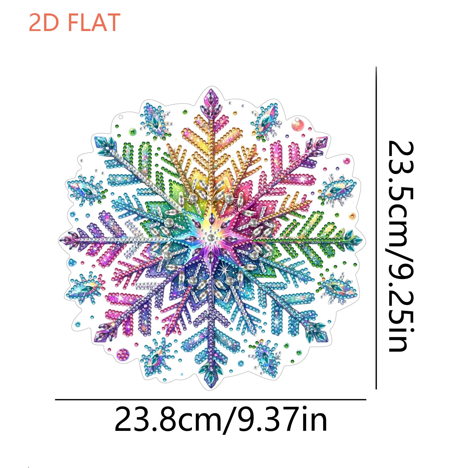 Diamond Painting 2D Flat Winter Snowflake Wall Door Decor