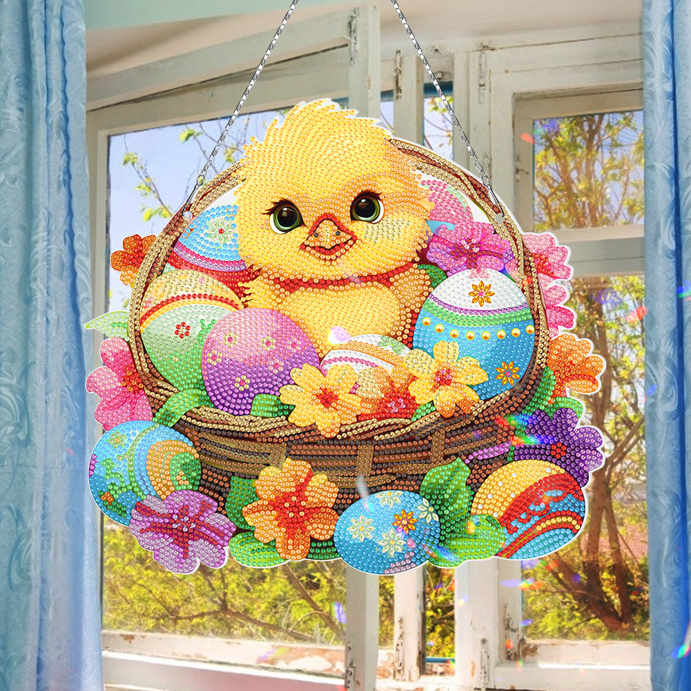 Diamond Painting Acrylic Chicken Hanging Pendant