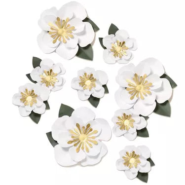 White Flower Accent D茅cor Kit, 12pc