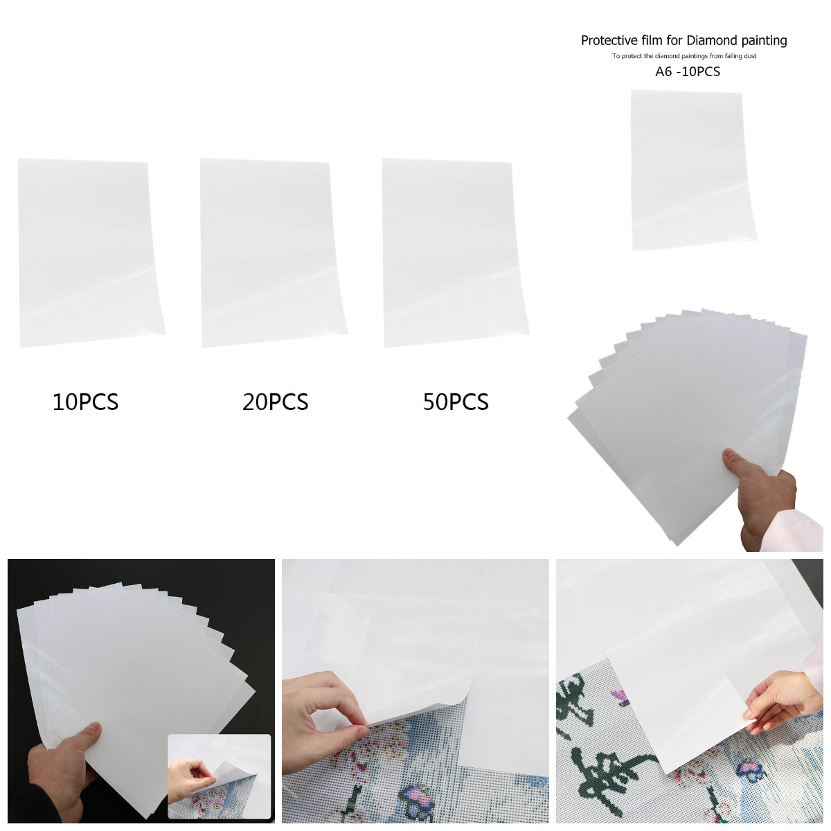 Painting Accessories - Diamond Painting A6  Non-stick  Release Paper Cover Tools