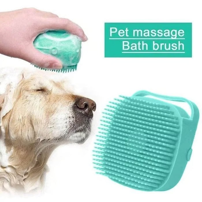 Bathroom Dog Cat Bath Brush Massage Gloves Soft Safety Silicone Comb Pet Accessories