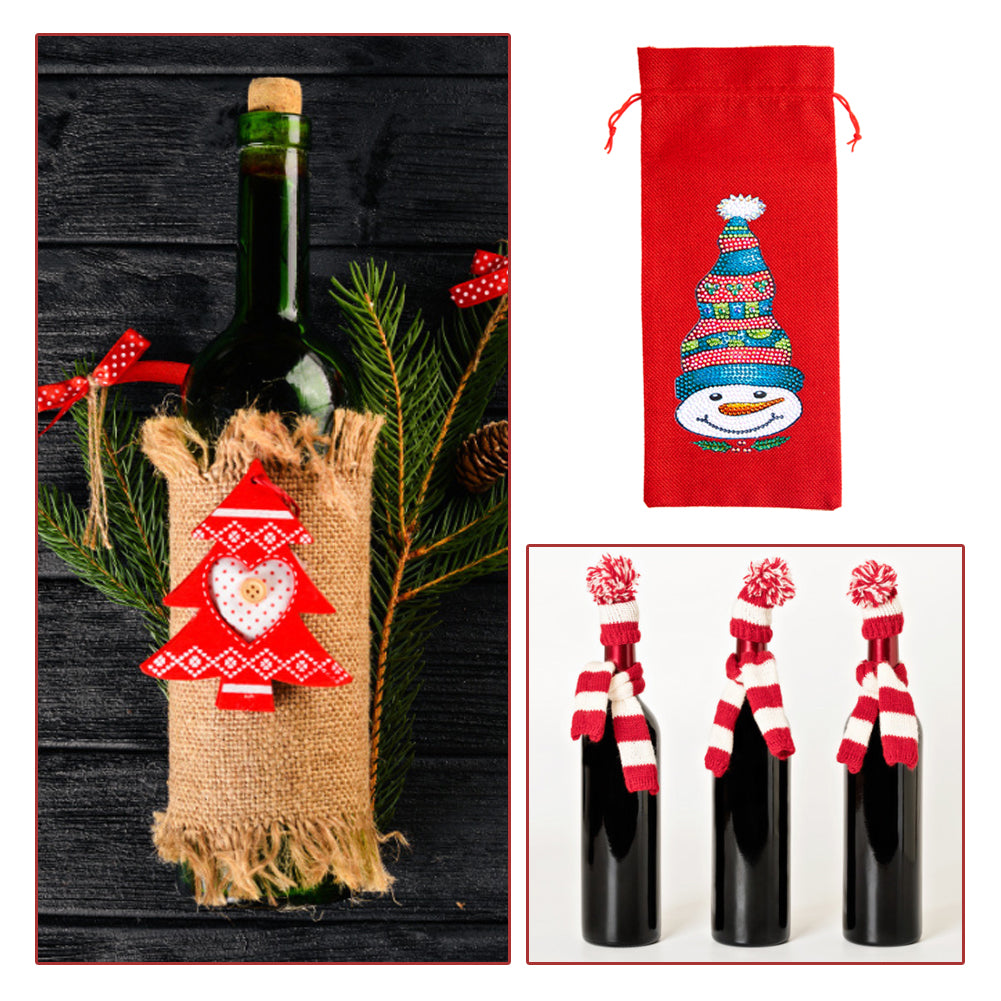 Diamond Painting-DIY Christmas Wine Bottle Bags