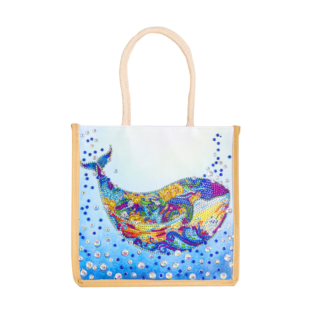Diamond Painting-DIY Linen Shopping Handbag Tote