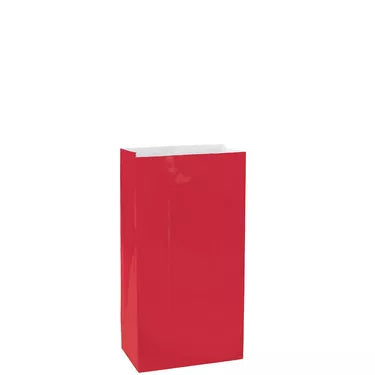 Mini Red Paper Treat Bags 12ct