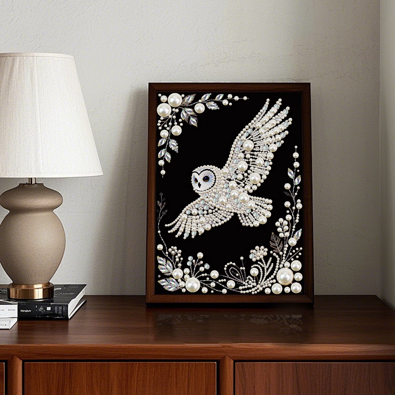 Diamond Painting-DIY Special Shaped Drill Pearl Painting Owl(30x40cm)
