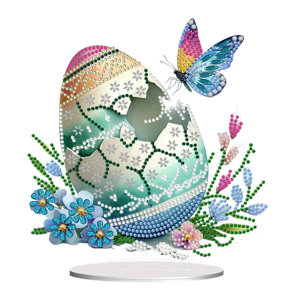 Diamond Painting Acrylic Easter Egg Desktop Ornament Kit for Decoration