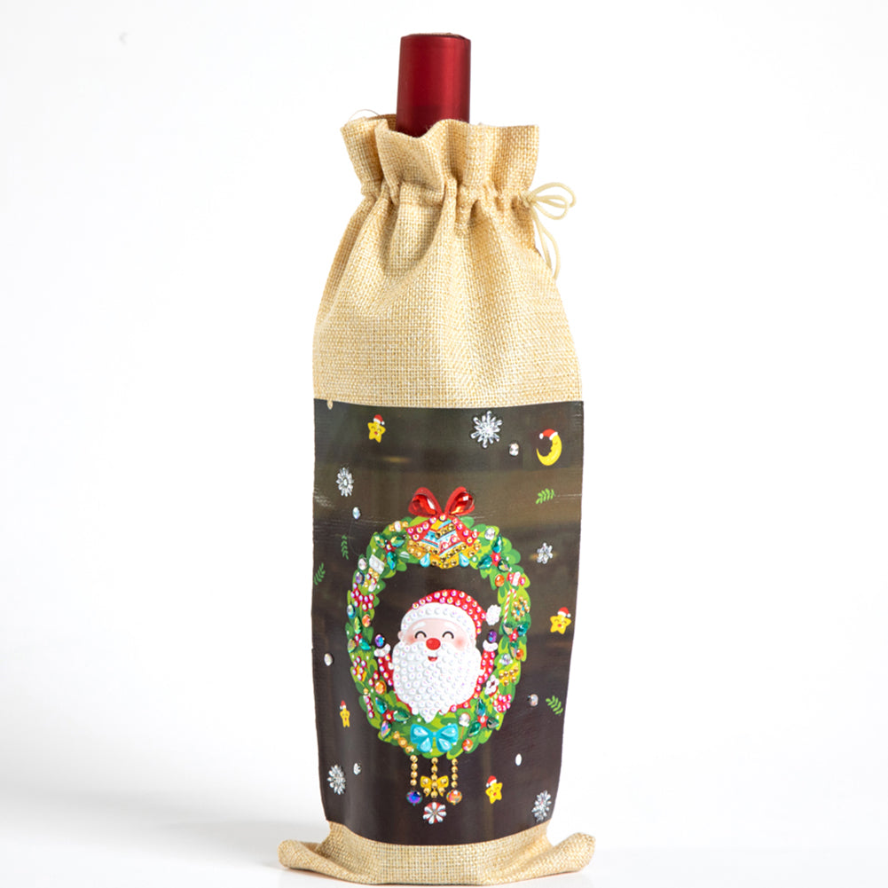 Diamond Painting-DIY Christmas Wine Bottle Bags