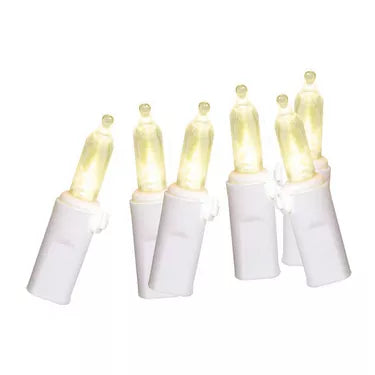 Warm White LED String Lights, 100 3mm Bulbs, 21ft