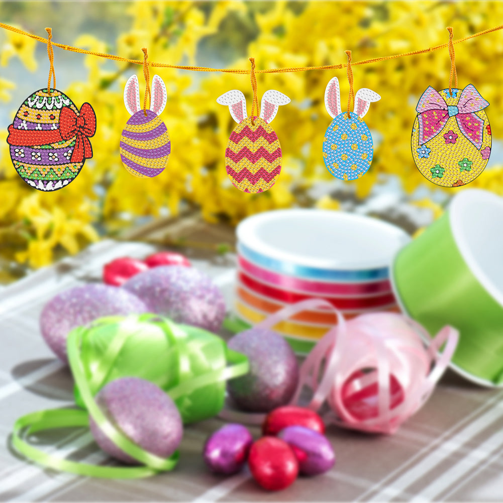 10pcs Diamond Painting Cartoon Easter Chick Pendant