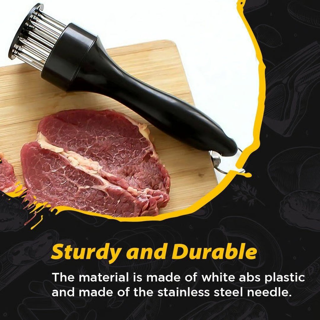 鉂勶Stainless Steel Meat Tenderizer Needle 21 Pin Steak BBQ Kitchen Cooking Tool