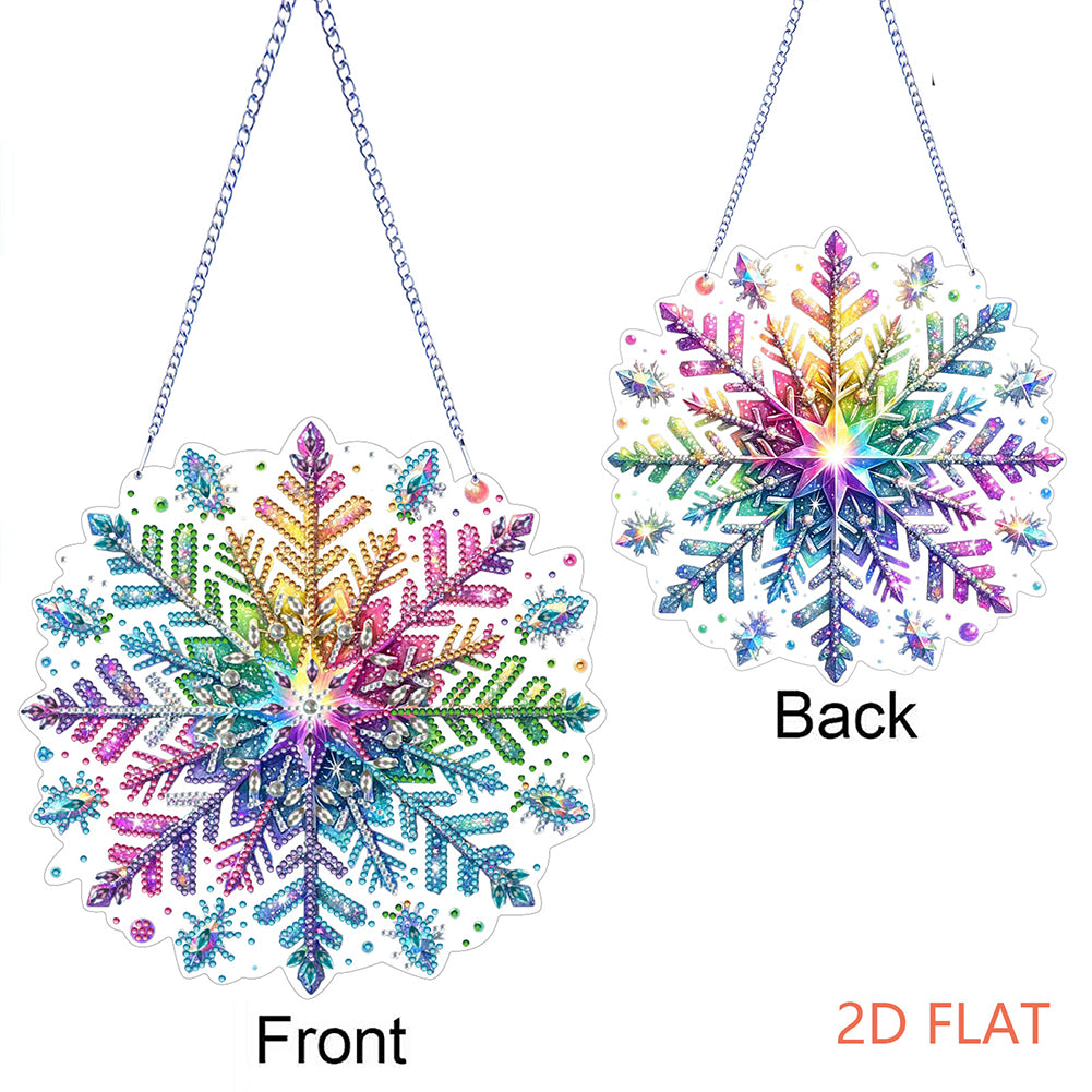Diamond Painting 2D Flat Winter Snowflake Wall Door Decor