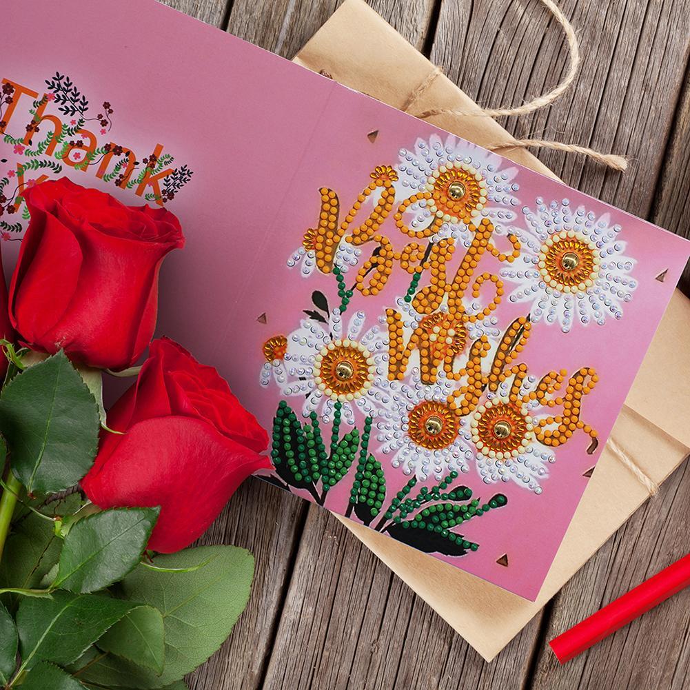 12pcs Diamond Painting Greeting Card Special Shape Embroidery for Birthday