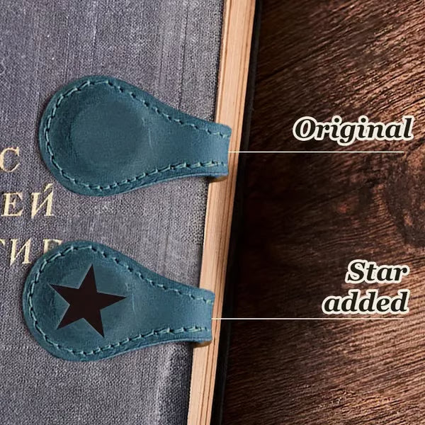 🔥Magnetic Leather Bookmark