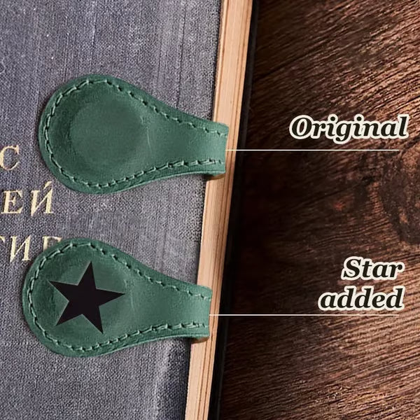 🔥Magnetic Leather Bookmark