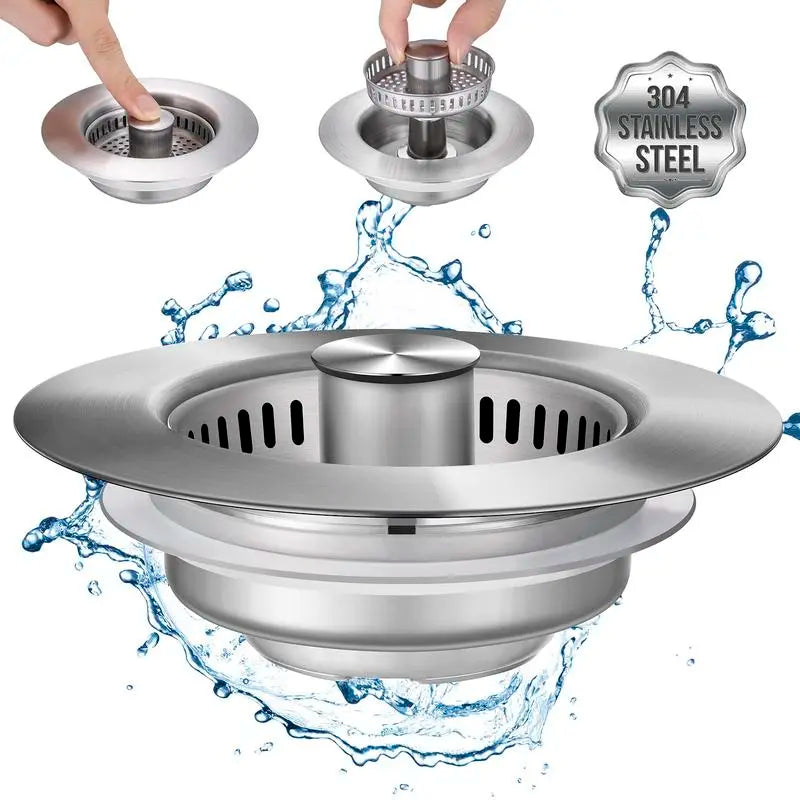 🔥 Last Day  🔥3 in 1 Kitchen Sink Drain Strainer Kitchen Gadgets