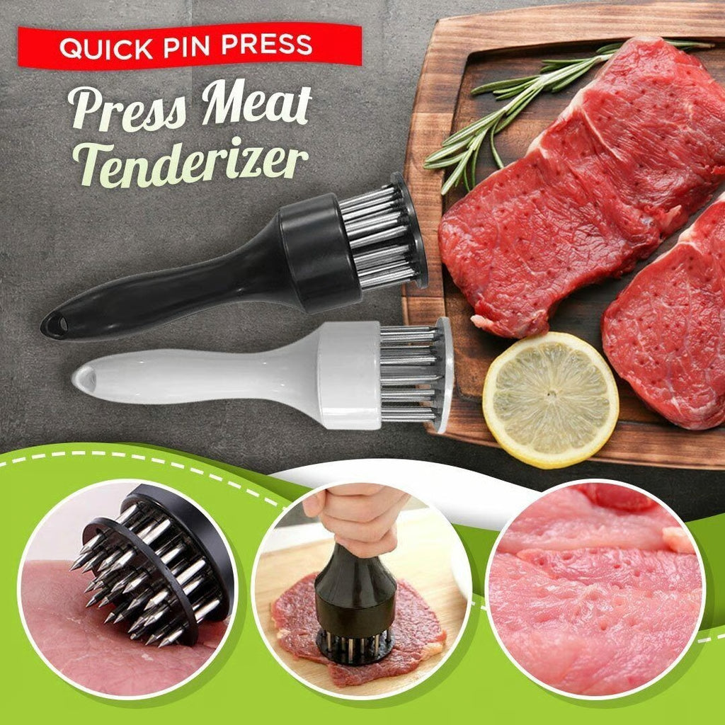 鉂勶Stainless Steel Meat Tenderizer Needle 21 Pin Steak BBQ Kitchen Cooking Tool