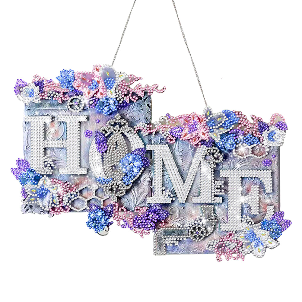 Diamond Painting Acrylic Sweet Home Hanging Pendant