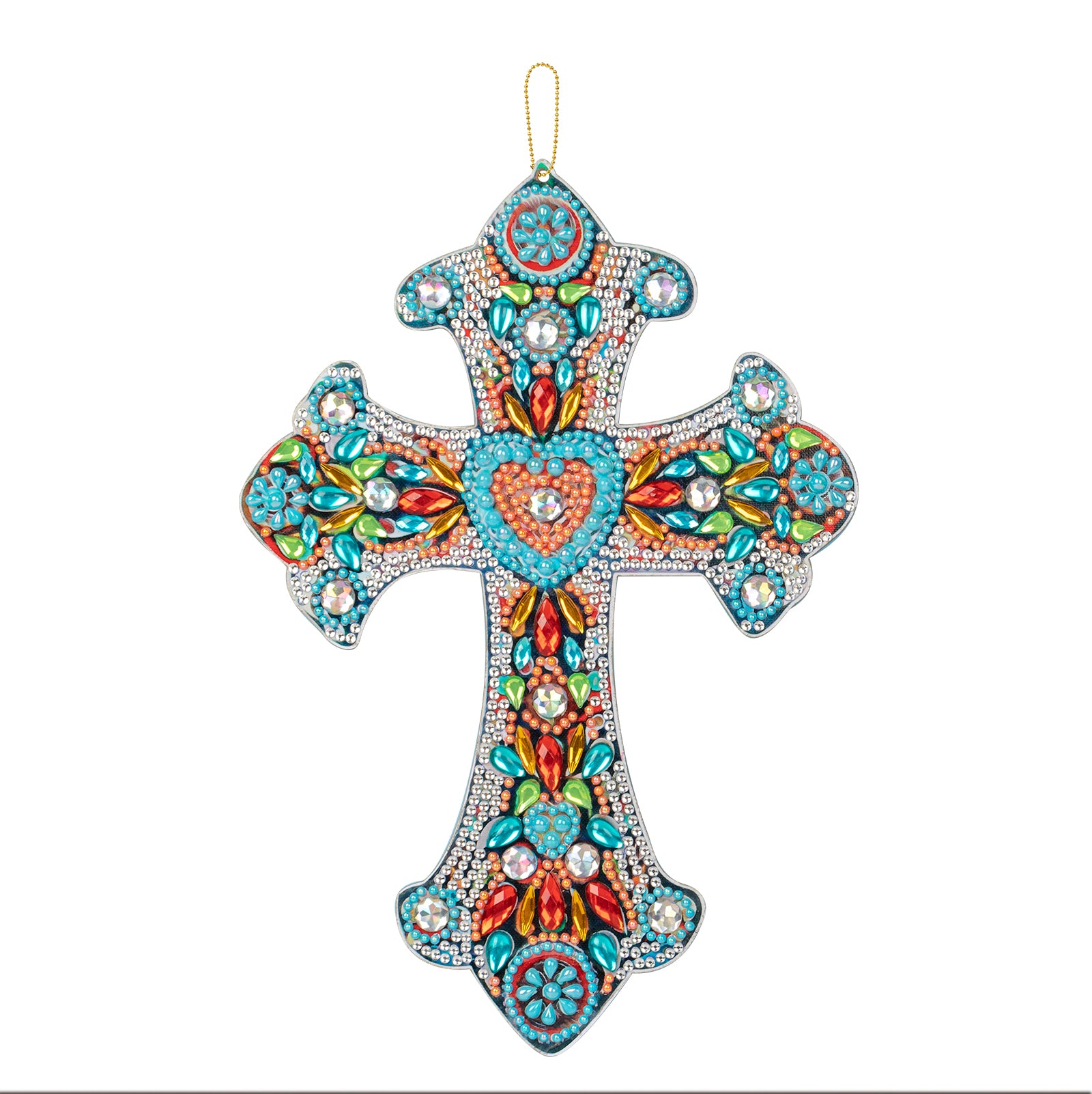Diamond Painting-DIY Cross Decoration Pendant