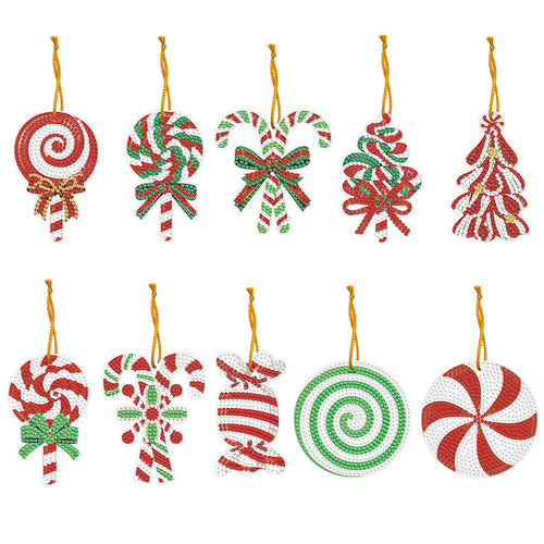 10pcs Diamond Painting Cute Hanging Ornaments for Arts Craft Accessories