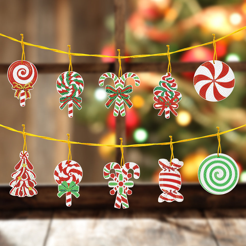 10pcs Diamond Painting Cute Hanging Ornaments for Arts Craft Accessories