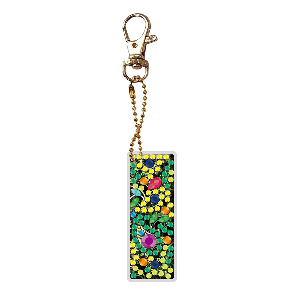 1Pc DIY Diamond Painting Lettter Keychain