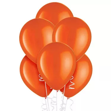 15ct, 12in, Orange Pearl Latex Balloons