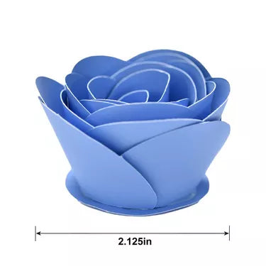Blue Regency 3D Paper Roses, 8ct