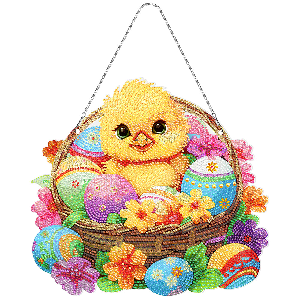 Diamond Painting Acrylic Chicken Hanging Pendant