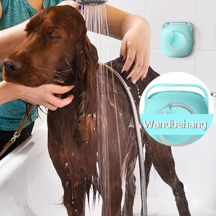 Bathroom Dog Cat Bath Brush Massage Gloves Soft Safety Silicone Comb Pet Accessories