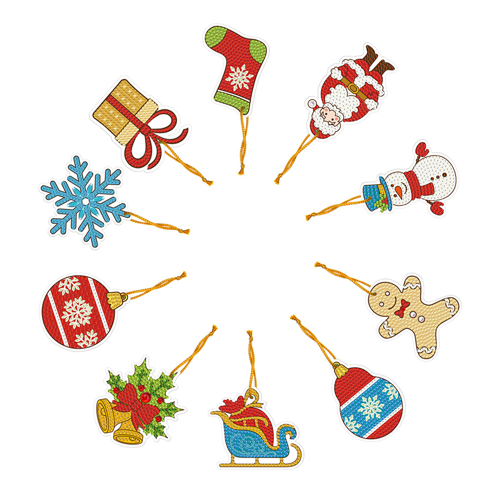 Diamond Painting-DIY Hanging Christmas Ornament