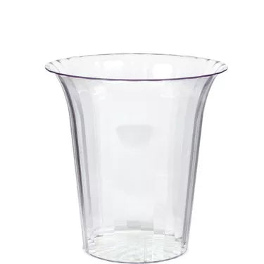 Clear Plastic Flared Cylinder Container