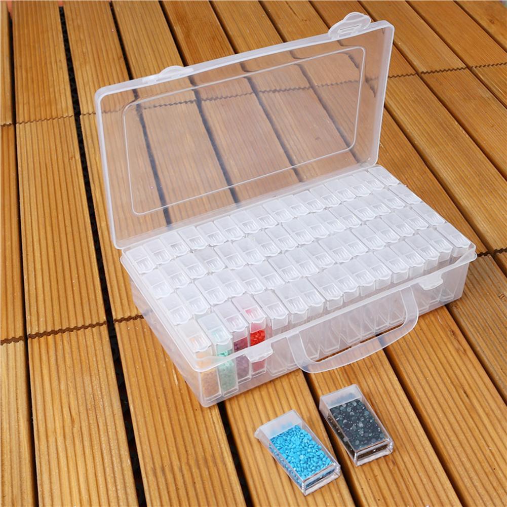 Drill Storage Box-64 Slots Bottles Diamond Painting Storage Box