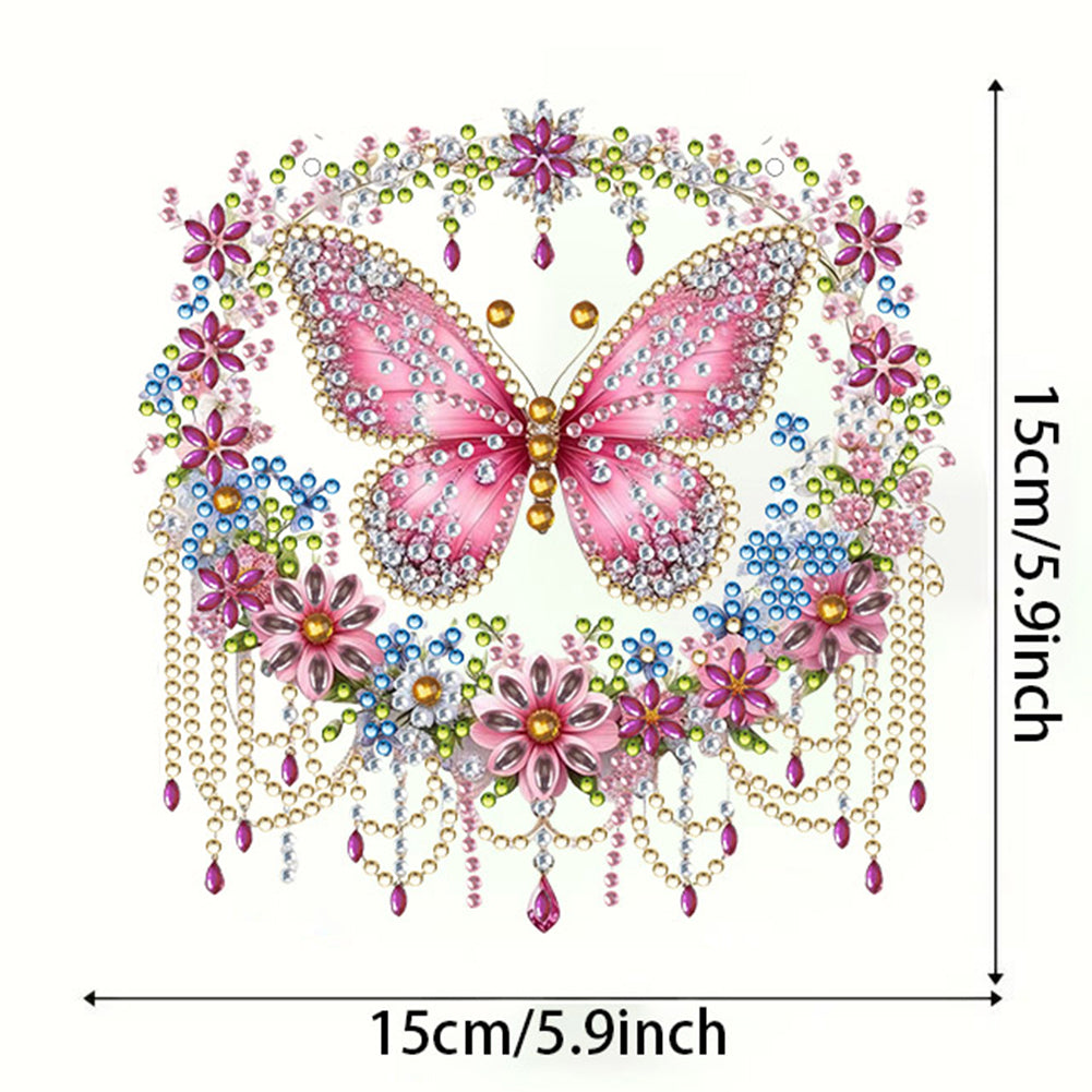 Diamond Painting Acrylic Streamer Butterfly Pendant for Wall Window