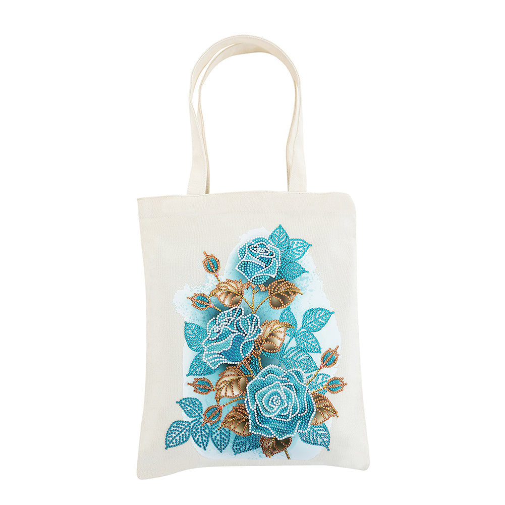 Diamond Painting Eco-Friendly Bag-DIY Crystal Rhinestone Flower