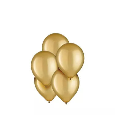50ct, 5in, Gold Pearl Mini Latex Balloons